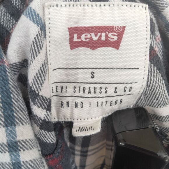 Levi's Flannel Plaid Button-Up Shirt 100% cotton - Picture 3 of 8